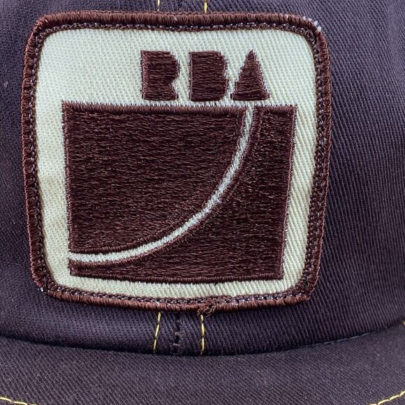 Vintage K-Brand RBA Renewal by Andersen Snapback Trucker Hat Patch Brown (H8) - Picture 10 of 10